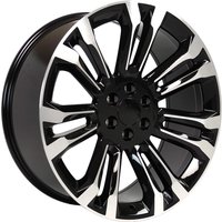 Jante OE CV43 Noir Usiné 24x10 6x139.7 Rims