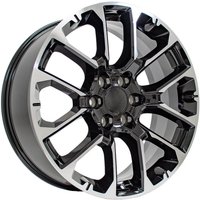 Roues OE CV67 Noir Machiné 22x9 6x139.7 Rims — Roues et jantes