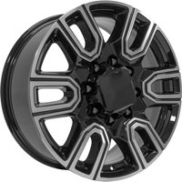OE CV96 Black Machined Wheels - 20x8.5 - 8x180 Bolt Pattern — Wheels & Rims