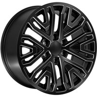 OE CV37 Black Milled Edge Wheels - 20x9 - 6x139.7 Bolt Pattern — Wheels & Rims