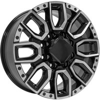 OE CV97 Black Milled Edge Wheels - 20x8.5 - 8x165.1 Bolt Pattern — Wheels & Rims