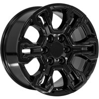 OE CV65 Gloss Black Wheels - 18x8.5 - 6x139.7 Bolt Pattern — Wheels & Rims
