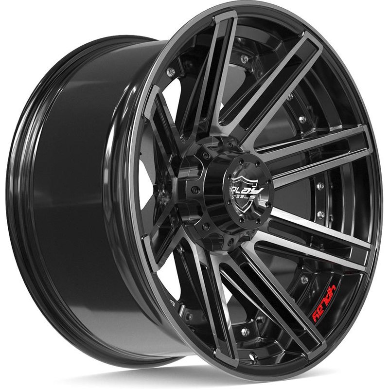 4Play 4P08 Gloss Black Wheel with Brushed Face - 20x10 -6x139.7 — Wheels & Rims