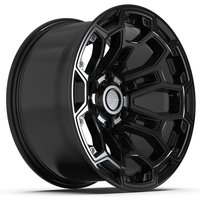 Roues Defiant DF03 Noir Brillant - 18x9 - Motif de Boulon 6x139.7