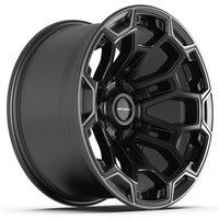 Roues Defiant DF03 Noir Satiné et Charbon Satiné 18x9