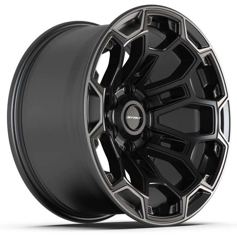 Roues Defiant DF03 Noir Satiné et Charbon Satiné 18x9 — Roues et jantes