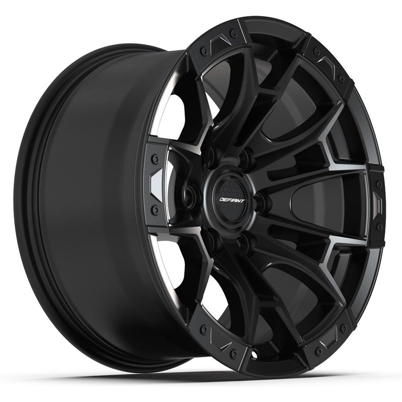 Defiant DF04 Satin Black Wheels - 17x9 - 6x135 Bolt Pattern — Wheels & Rims
