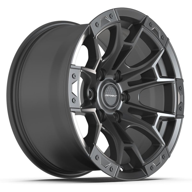 Defiant DF04 Dark Satin Charcoal Wheels - 17x9 - 6x135 - 12 Offset — Wheels & Rims