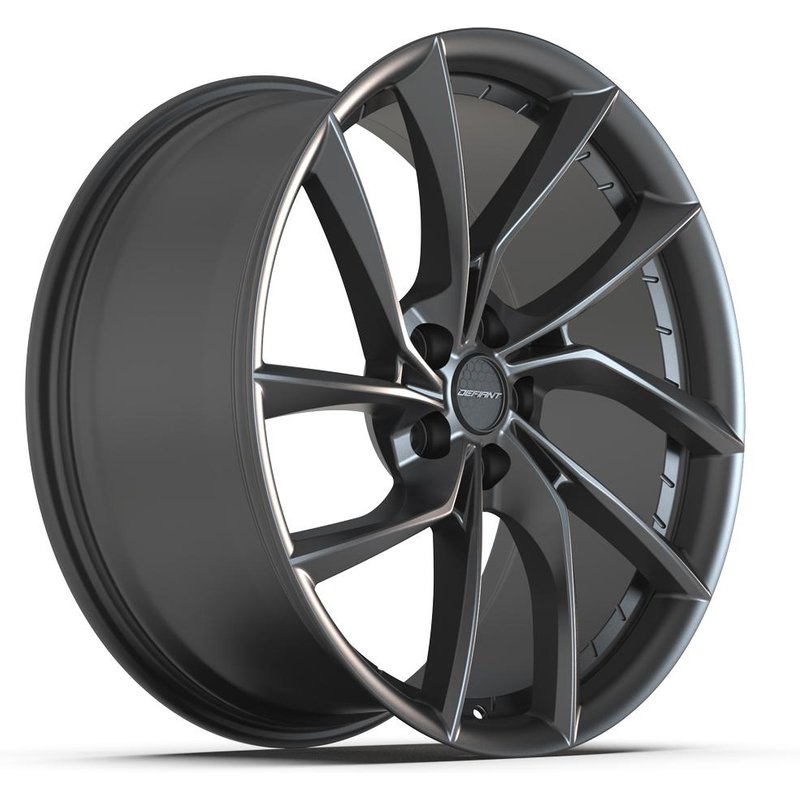 Defiant DF06 Dark Satin Charcoal Wheels - 20x9 - 5x120 - 35 Offset — Wheels & Rims