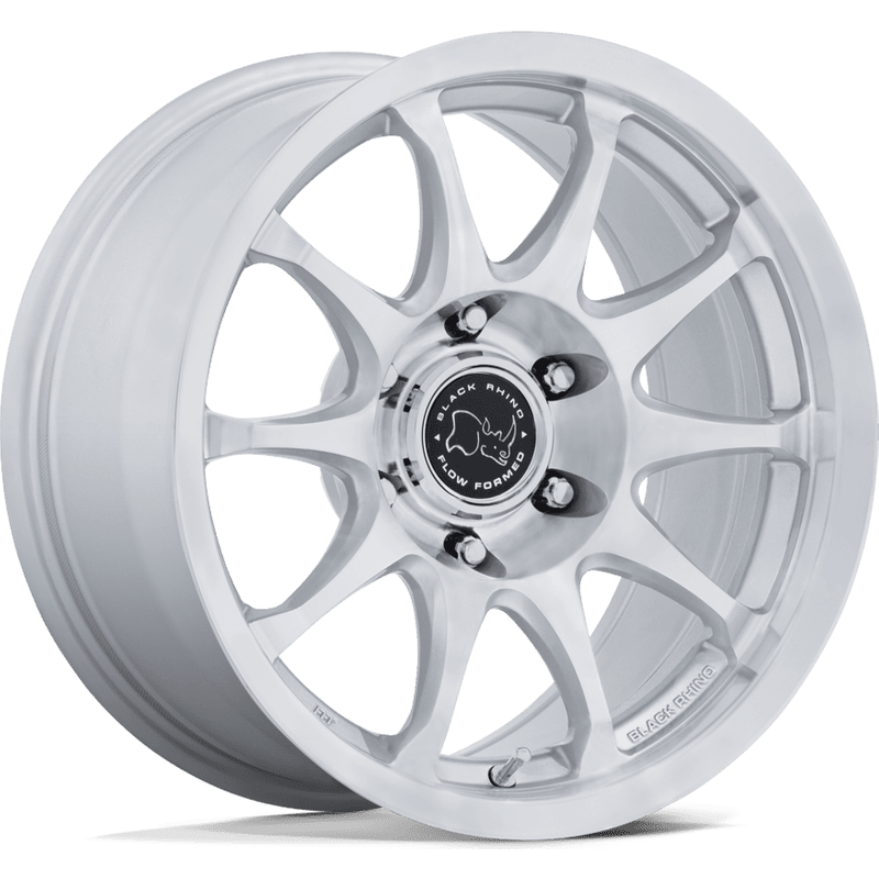 Jantes Black Rhino BR038 Ronin Argent Machiné 17x8.5 5x127 — Roues et jantes