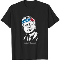 T-shirt vintage Patriote Américain John F Kennedy pour hommes