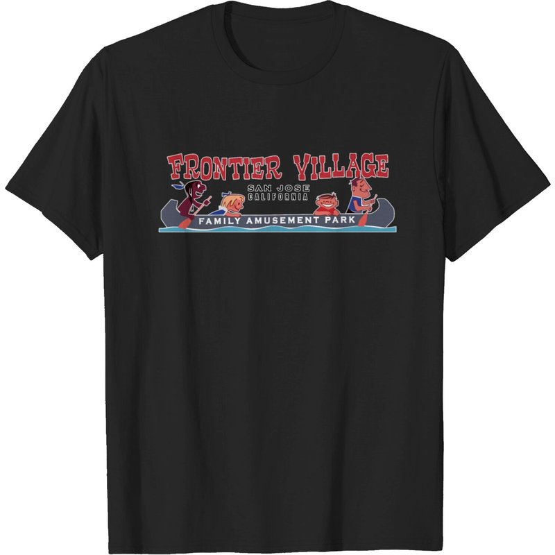 T-shirt pour hommes Frontier Village en noir