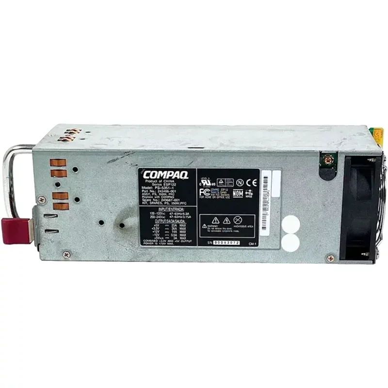 HP 249687-001 350W Hot-Pluggable Redundant Power Supply — Power Supplies