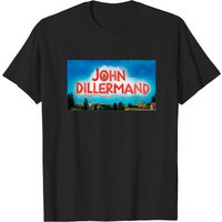T-shirt John Dillermand pour hommes en noir