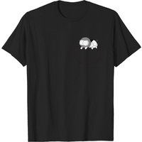 T-shirt Pocket Catana et John pour hommes - Noir