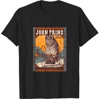 T-shirt noir pour homme John Prine