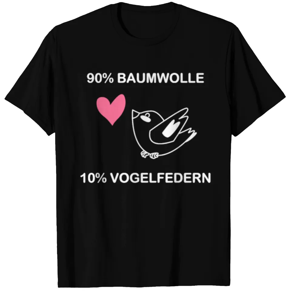 T-shirt en coton et plumes d'oiseau pour hommes — T-shirts pour hommes