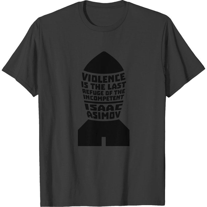Isaac Asimov : Violence est le dernier refuge T-shirt pour hommes — T-shirts pour hommes