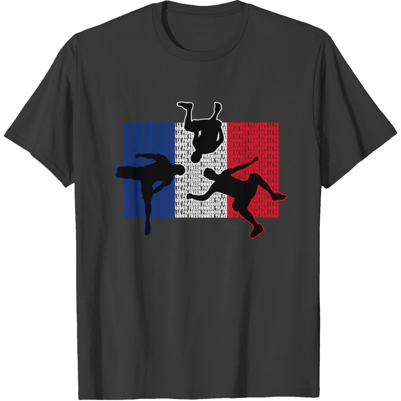 Parkour France Men's Black T-Shirt — Mens T Shirts