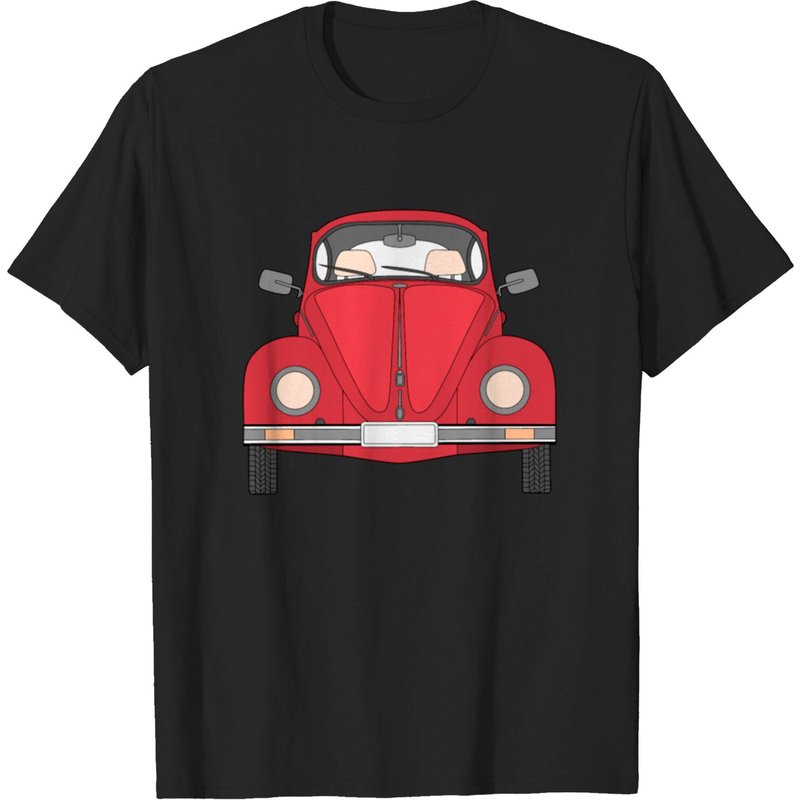 V-W Beetle Gift Tee Shirt for Men - Black T-Shirt — Mens T Shirts