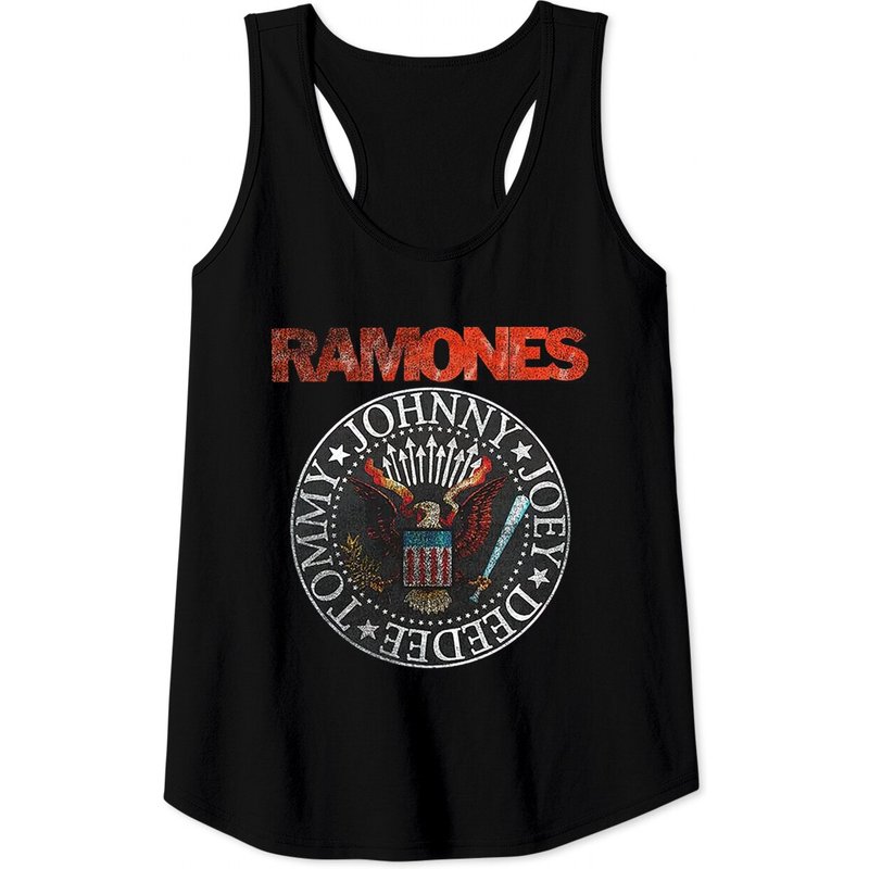 Ramones Unisex Tee: Vintage Eagle Seal for Men — Mens T Shirts