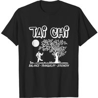 T-shirt d'arts martiaux Tai Chi Taiji pour hommes