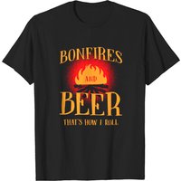 T-shirt Bonfires et Beer pour hommes