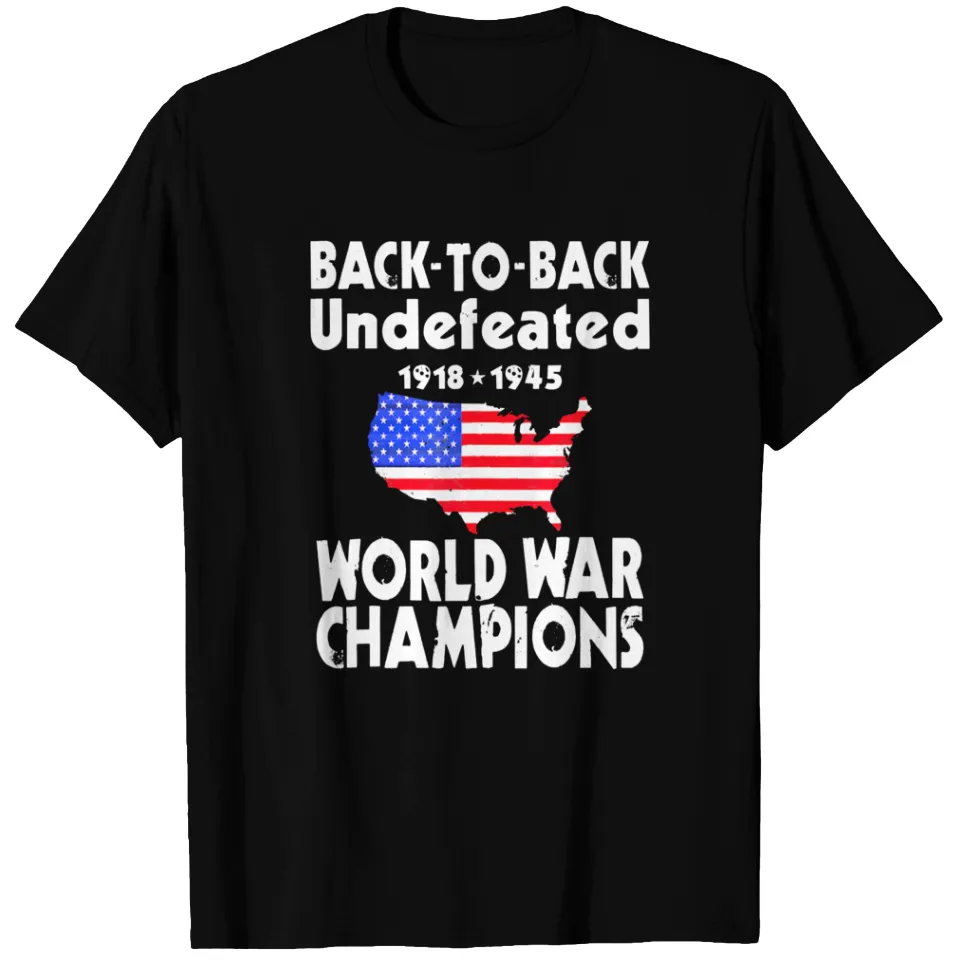 T-shirt Back To Back Undefeated pour hommes