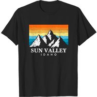 Vintage Sun Valley Idaho Mountain Hiking T-shirt for Men — Mens T Shirts