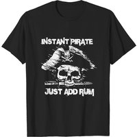 T-shirt Logo Instant Pirate Just Add Rum pour Hommes
