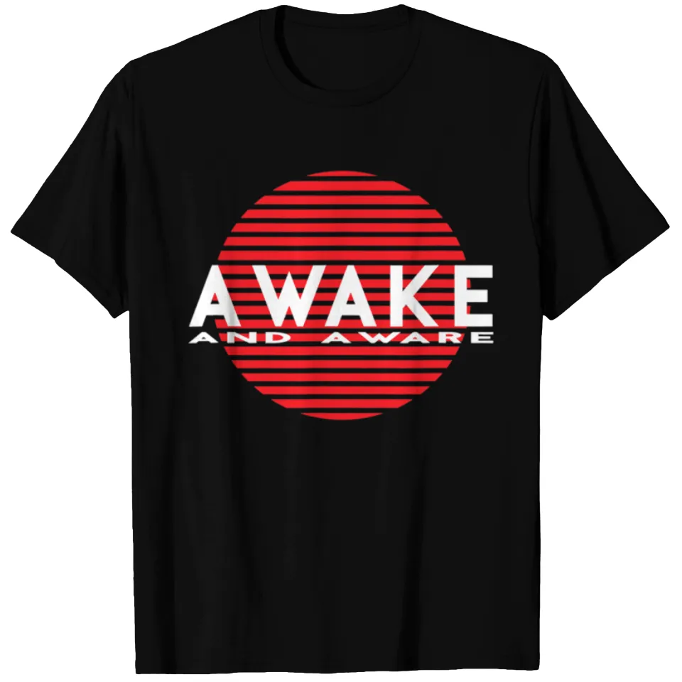 Awake And Aware Men's T-Shirt in Black — Mens T Shirts