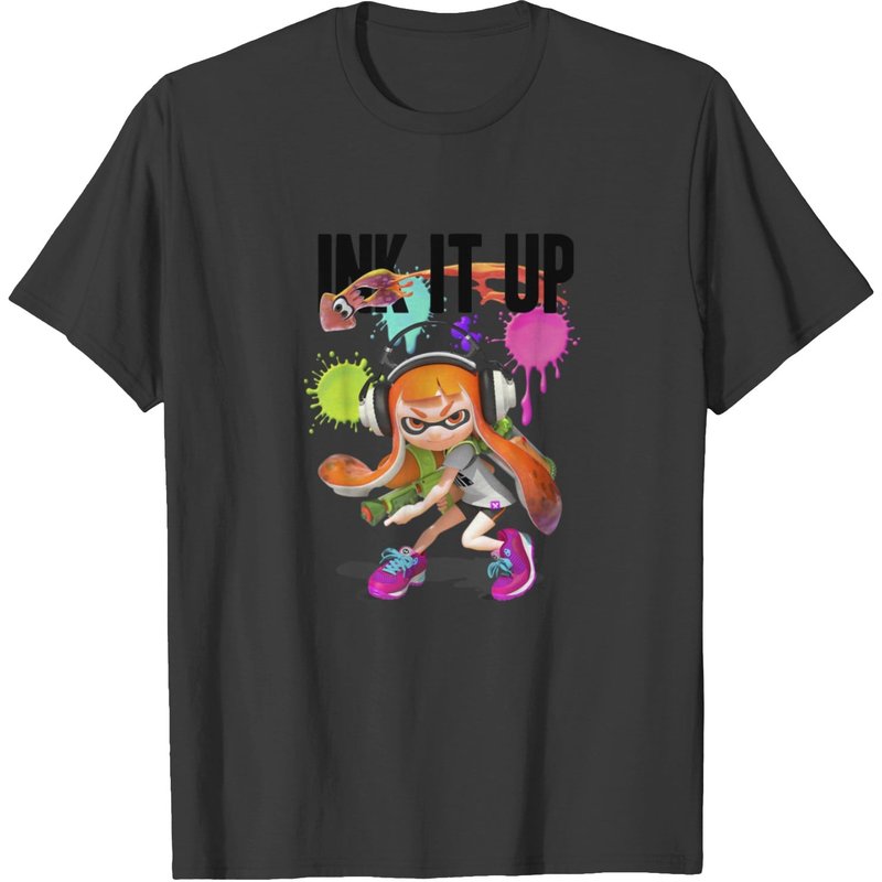 Splatoon Ink It Up Squid Inkling T-shirt for Men — Mens T Shirts