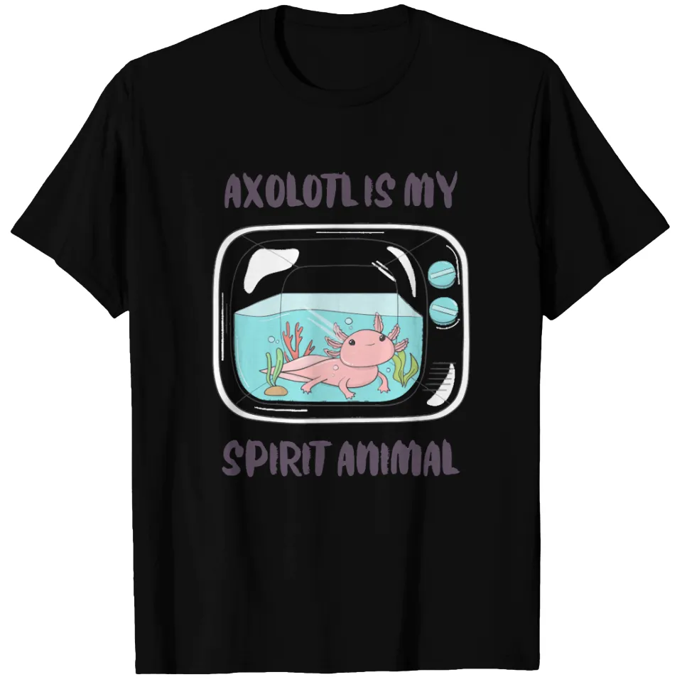 T-shirts pour hommes Axolotl Art Mon animal spirituel est un axolotl — T-shirts pour hommes