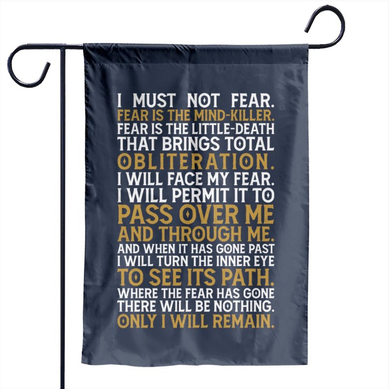 Litany Against Fear - Atreides Garden Flags