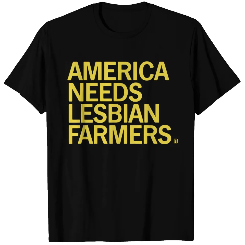 T-shirt America Needs Lesbian Farmers pour hommes — T-shirts pour hommes
