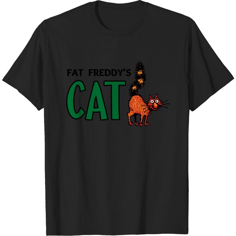 T-shirt Fat Freddy's Cat pour hommes en noir — T-shirts pour hommes