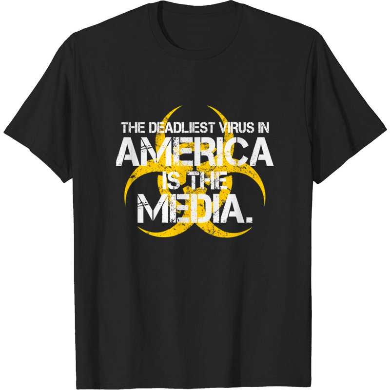 Le Virus Le Plus Mortel En Amérique Est Les Médias T-shirt pour Hommes — T-shirts pour hommes