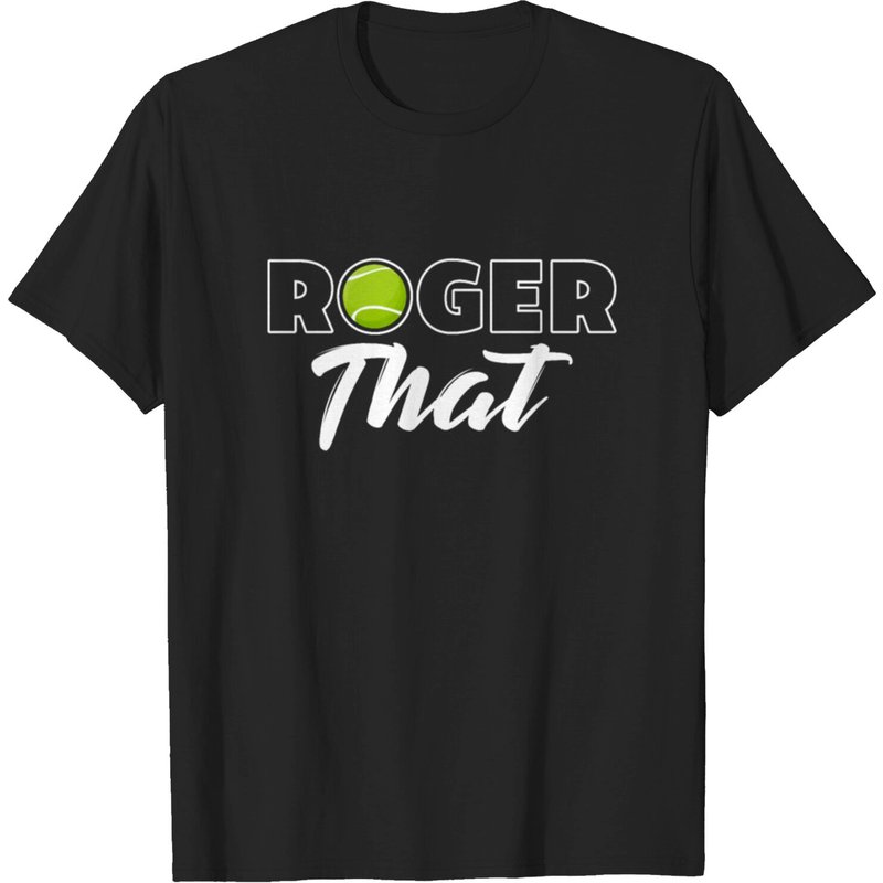 Roger That Tennis Champ Master T-shirt for Men — Mens T Shirts