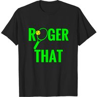 T-shirt Roger That Tennis pour Hommes - Noir — T-shirts pour hommes