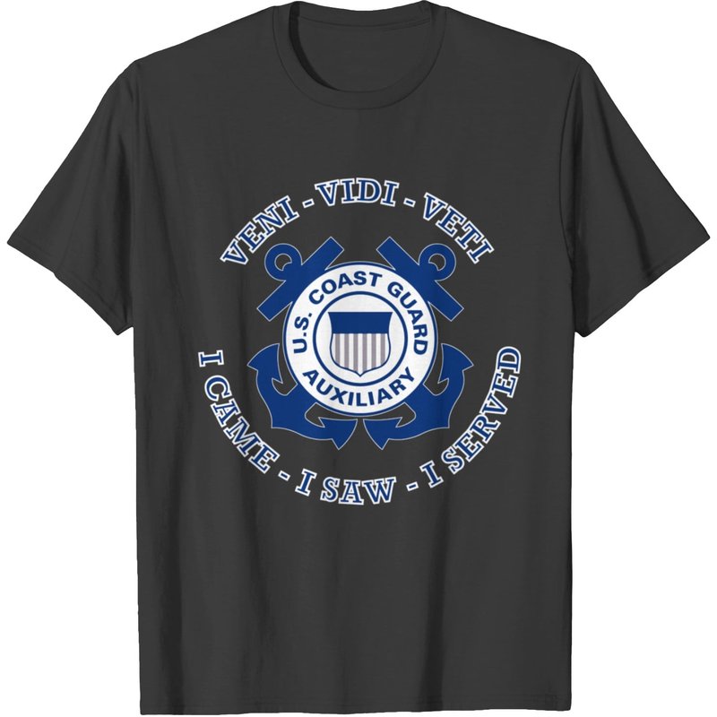 T-shirt avec insigne de la Garde côtière auxiliaire pour hommes — T-shirts pour hommes