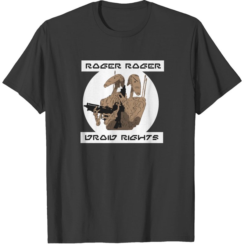 Roger Roger Droid Rights T-shirt for Men — Mens T Shirts