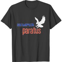 Semper Paratus Coast Guard Us Motto White Eagle T-Shirt for Men — Mens T Shirts