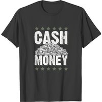 T-shirt Cash Money Money pour hommes en noir — T-shirts pour hommes