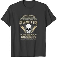 T-shirt Steamfitter pour hommes en noir — T-shirts pour hommes