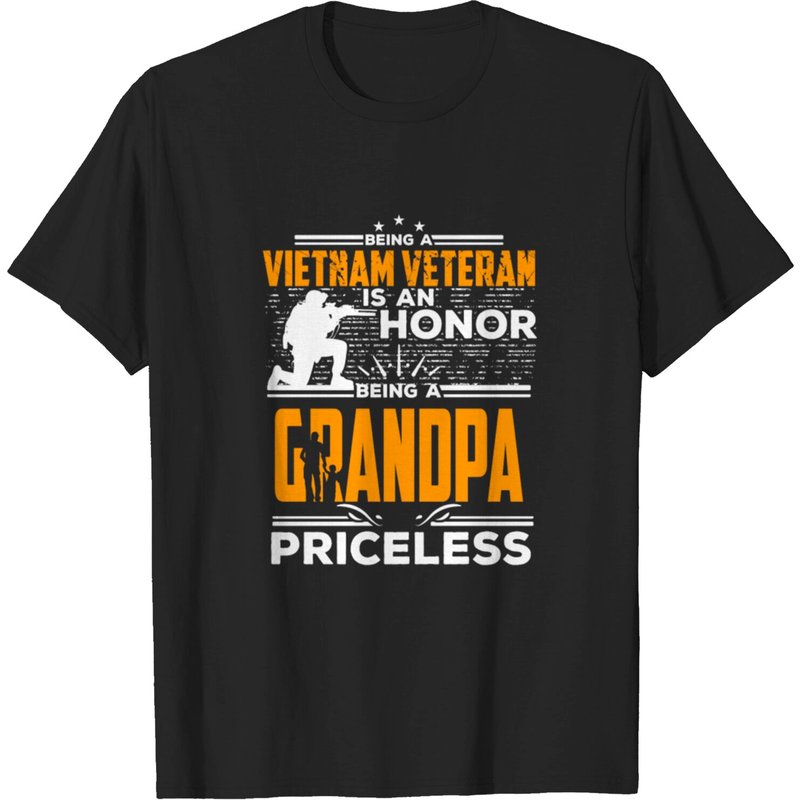 T-shirt Vietnam Veteran Being A Gran pour hommes — T-shirts pour hommes