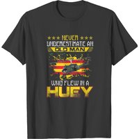 T-shirt UH-1 Huey Hélicoptère Vétéran du Vietnam pour Hommes