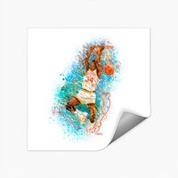 Autocollants Len Bias Portrait x Timbo - Terps — Autocollants et stickers