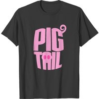T-shirt Pig Tail pour hommes en noir