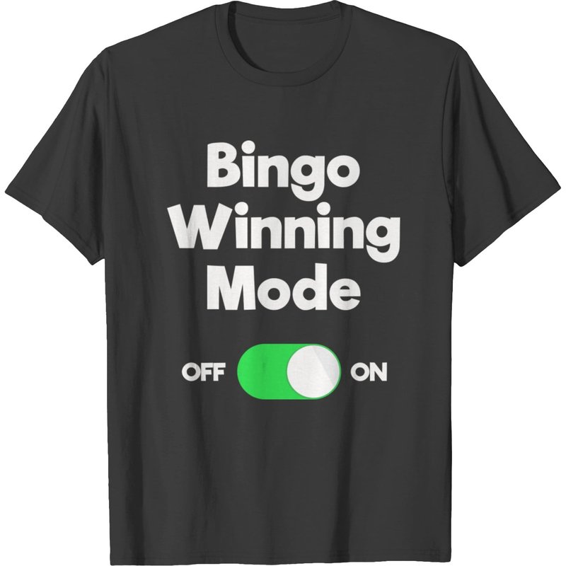 T-shirt à manches longues Bingo pour hommes en noir — T-shirts pour hommes