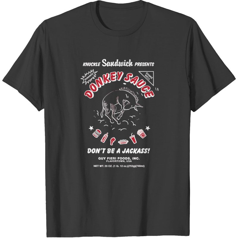 T-shirt Fieri Merchandise Donkey Sauce Ne Soyez Pas Un Imbécile